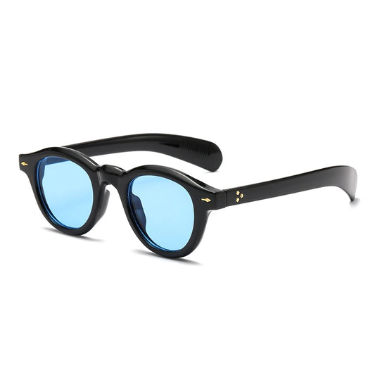 Retro Oval Leopard Sunglasses