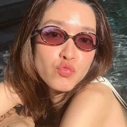 Leopard Fashion Oval Sunglasses